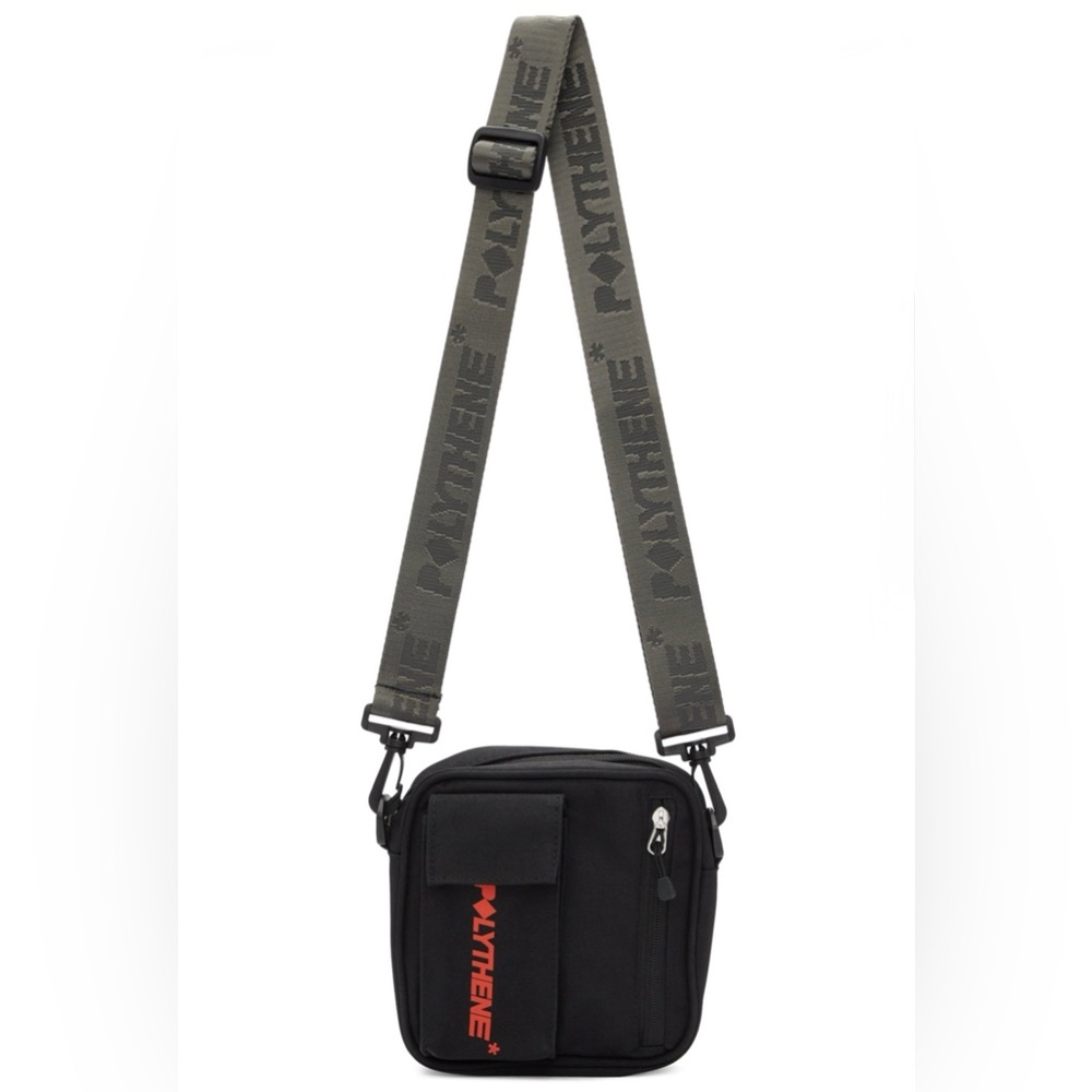 Polythene Optics NWOT Black 3-Pocket Crossbody Bag Unisex